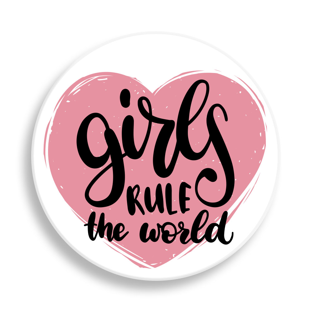 Gogo Flip Phone Grip Kickstand With Girls Rule The World Design